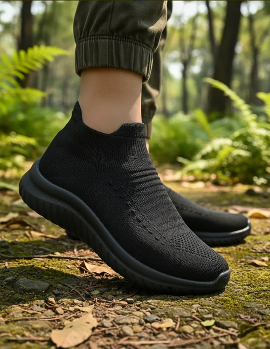 Tenis Slip On, Tipo Calcetín Transpirable Unisex, Plantilla Memory Est3005